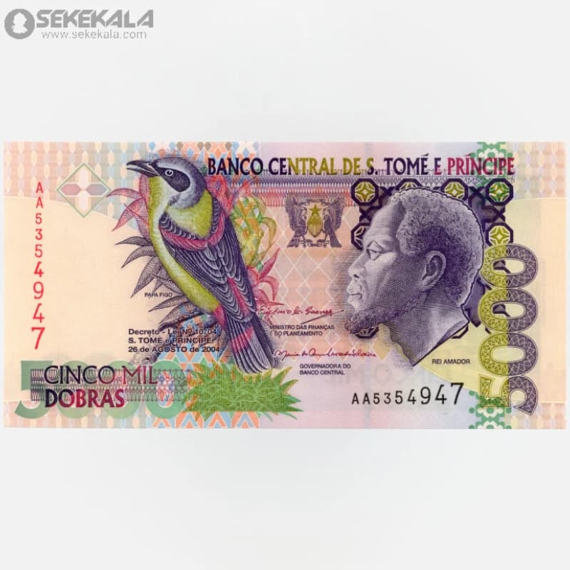 اسکناس 5000 دوبراس سائوتومه و پرنسیپ 2004 (UNC)