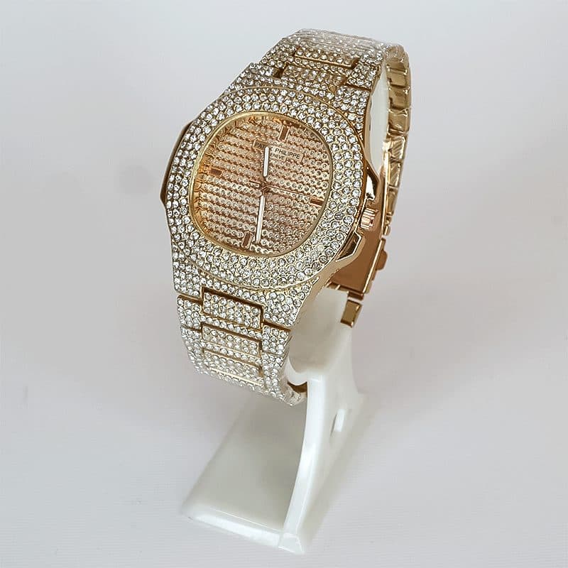 ساعت مچی نگین دار زنانه و مردانه PATEK PHILIPPE