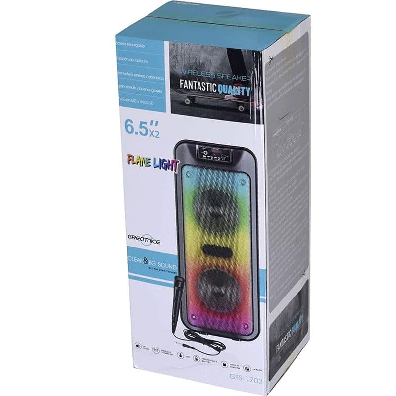 اسپیکر بلوتوثی قابل حمل جی تی اس GTS-1703 — تصویر ۳