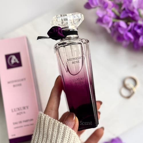 عطر و ادکلن لانکوم ترزور میدنایت رز لاکچری آکوا | Lancome Tresor Midnight Rose Luxury Aqva حجم 50 میل(شرکتی) — تصویر ۳