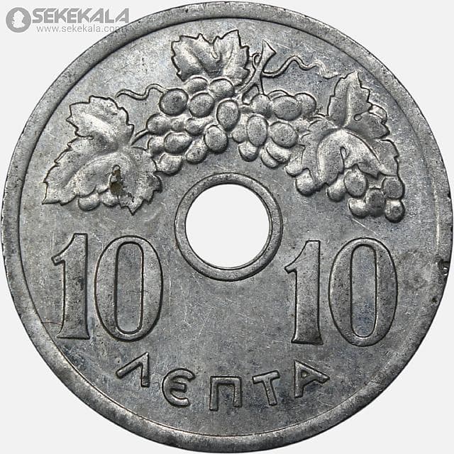 سکه 10 لپتا یونان 1959 (پائول اول)