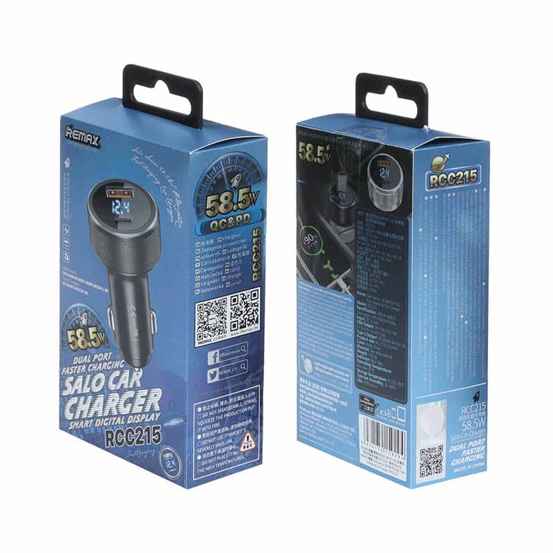 شارژر فندکی خودرو فست شارژ ریمکس REMAX RCC215 — تصویر ۳