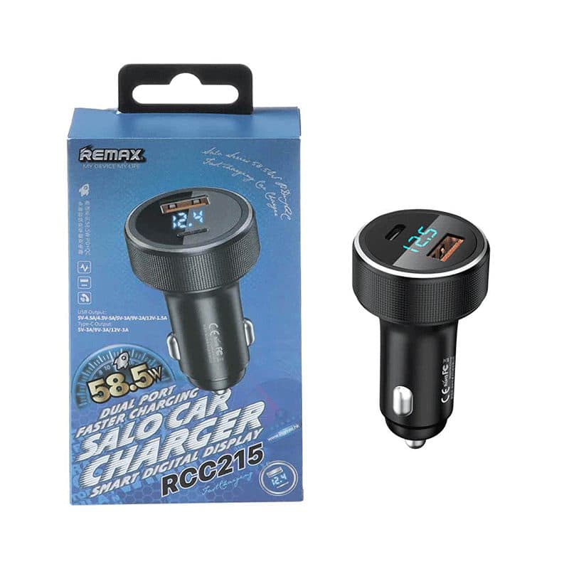 شارژر فندکی خودرو فست شارژ ریمکس REMAX RCC215 — تصویر ۲