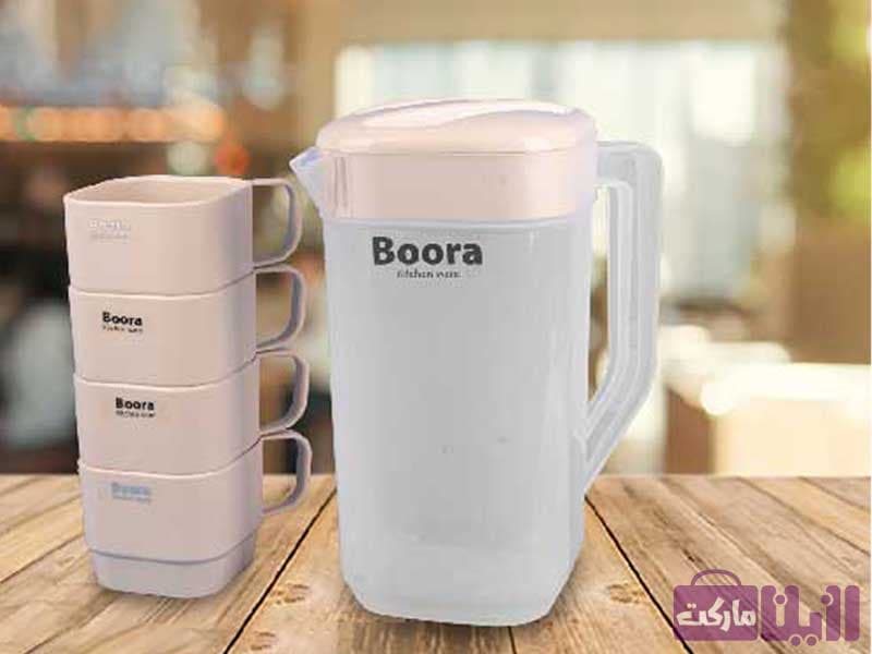 ست پارچ و لیوان درب دار بورا