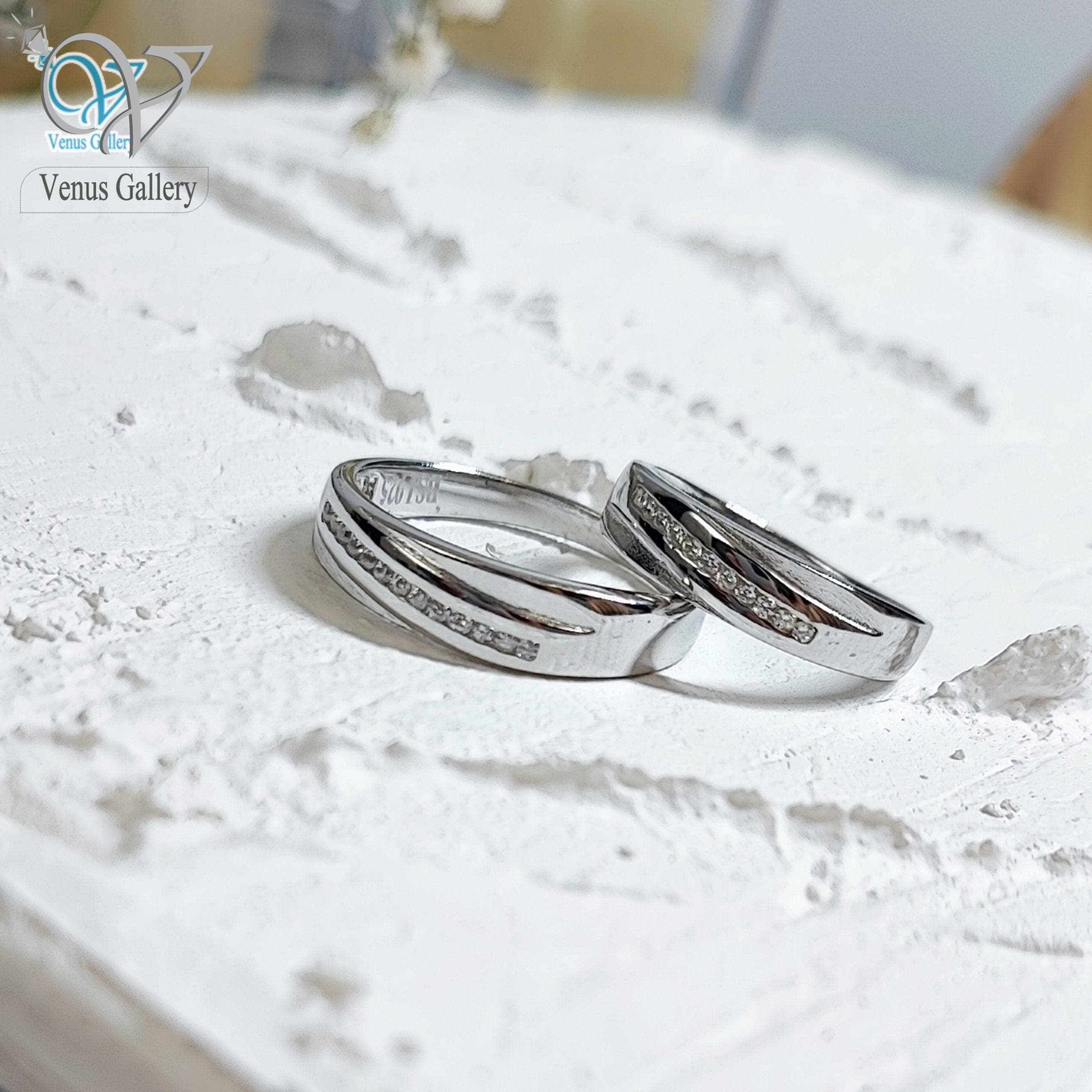 حلقه ست نقره نگین دار طرح طلا کد 3397