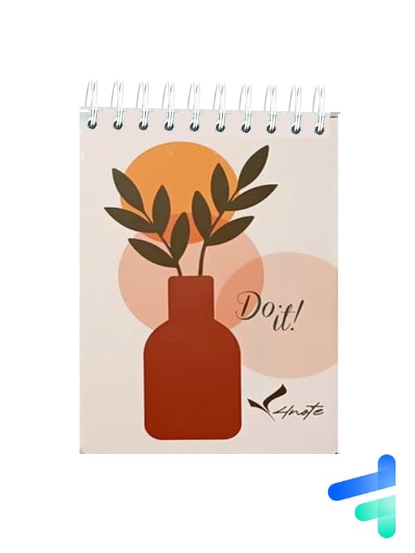 دفتر to do list طرح گلدان 80 برگ کد 658213 — تصویر ۲