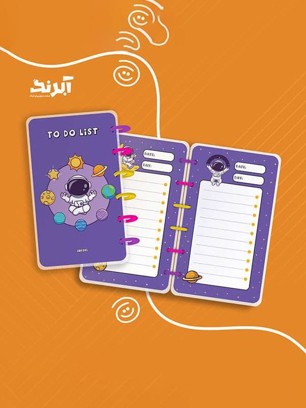 دفتر to do list طرح فضانورد کد 91608 — تصویر ۳