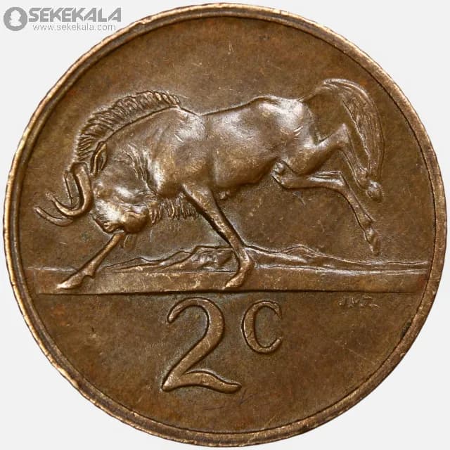 سکه 2 سنت آفریقای جنوبی 1974