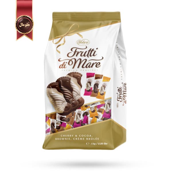 شکلات پذیرایی وبرو Vobro مدل فروتی دی ماری میکس Frutti di Mare Mix وزن یک کیلویی (اورجینال)