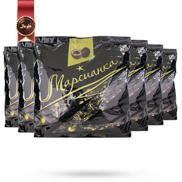 6 بسته شکلات پذیرایی مارسیانکا Marsyanka مدل تری چاکلت Three Chocolate وزن یک کیلویی (اورجینال)