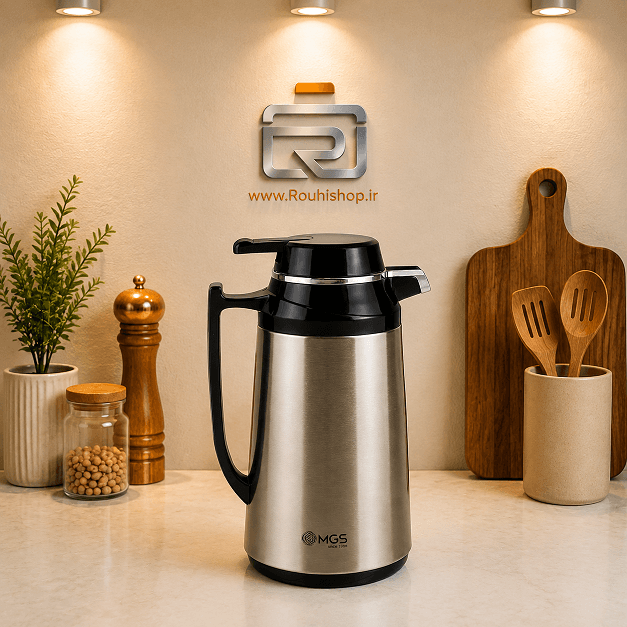 فلاکس 1 لیتر MGS (ام جی اس) بدنه استیل