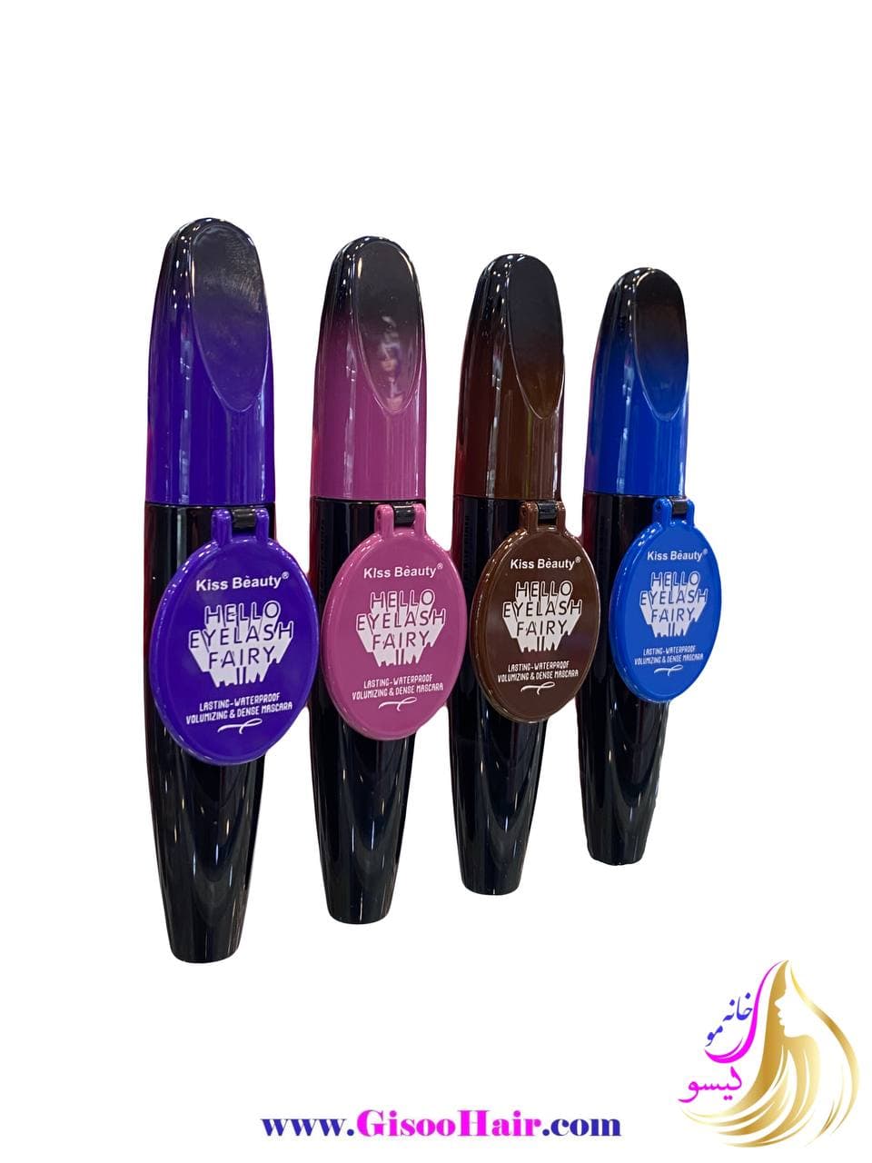 ریمل ضدآب رنگی آینه دار kiss beauty