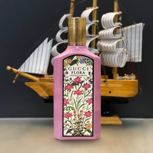 تستر ادوپرفیوم عطر و ادکلن گوچی فلورا گورجس گاردنیا | Gucci Flora by Gucci Gorgeous Gardenia در حجم 100میل و دکانت 10 میل — تصویر ۲