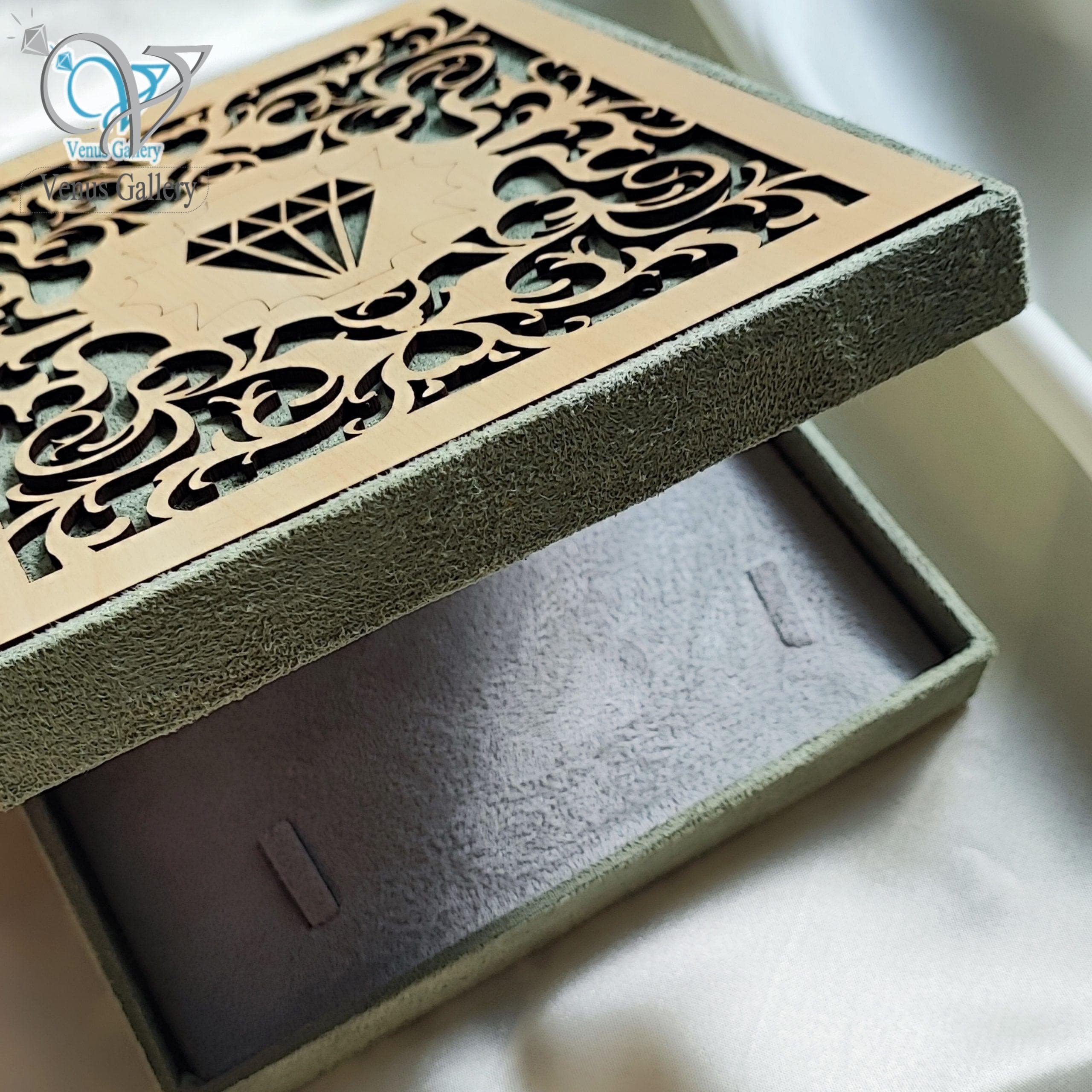 جعبه جواهر چوبی مخصوص سرویس عروس — تصویر ۲