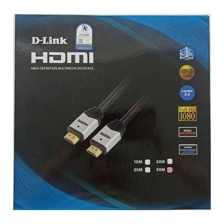 کابل HDMI طول 50 متر برند D-Link