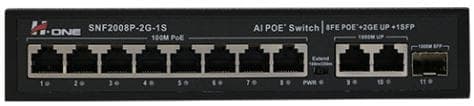 سوئیچ 8 پورت POE مدل SNF2008P-2G-1S برند H.ONE