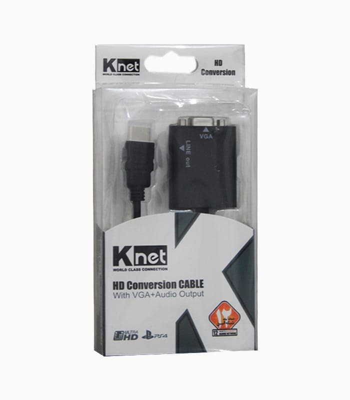 مبدل HDMI به VGA برند K-net Plus
