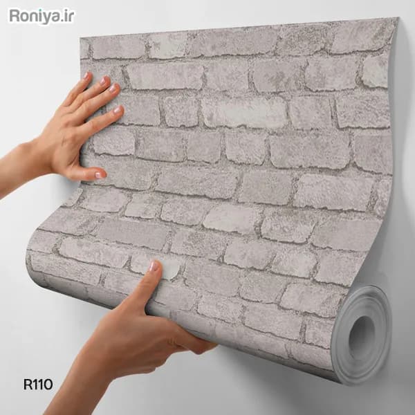 کاغذ دیواری طرح آجر نما کد R110