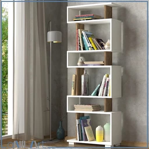 کتابخانه و قفسه ملزومات دکوری مبلمان اورلین مدل 967689 — تصویر ۲