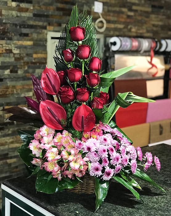 سبد گل کد 916
