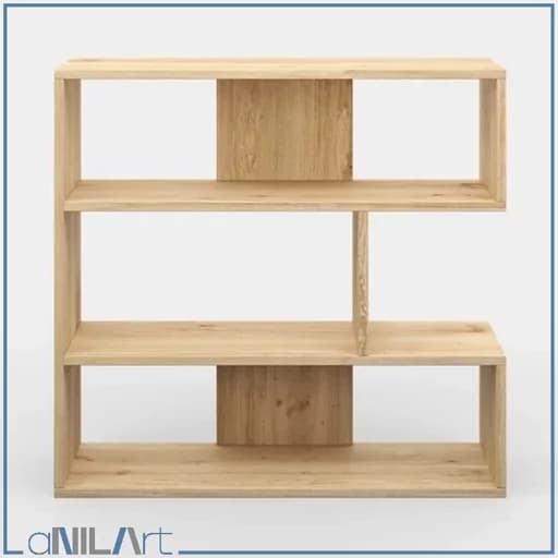 کتابخانه کوتاه پلکانی ساده مبلمان اورلین مدل 967676