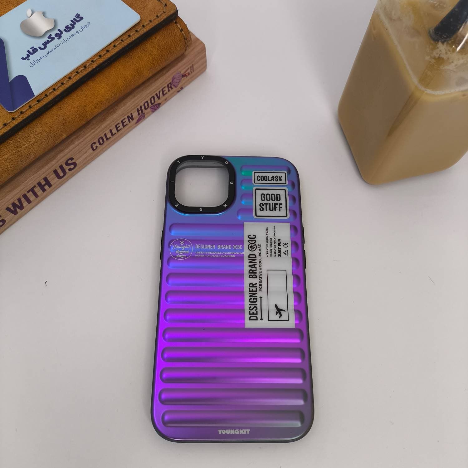 قاب Youngkit یانگ کیت The Secret Color بنفش برای آیفون 14پرومکس