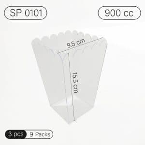 ظرف پاپ کورن شاینا 900 سی سی 3عددی — تصویر ۵