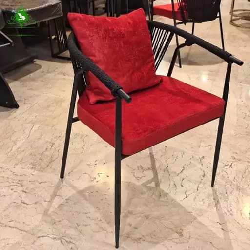 صندلی رستورانی پایه فلزی مدل کنفی مبلمان اورلین مدل 959343