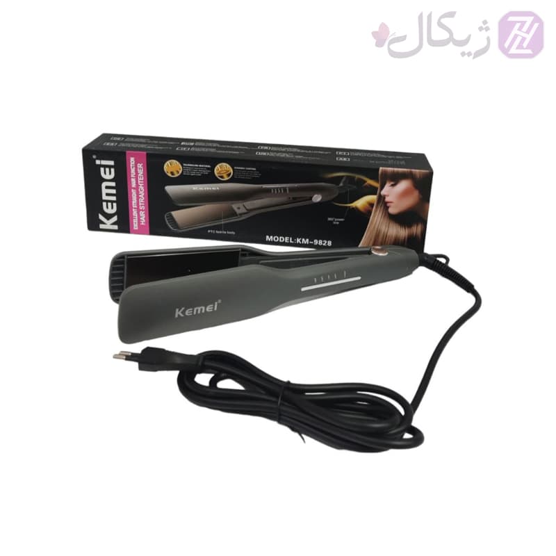 اتو و حالت دهنده ی مو کیمی مدل KM-9828