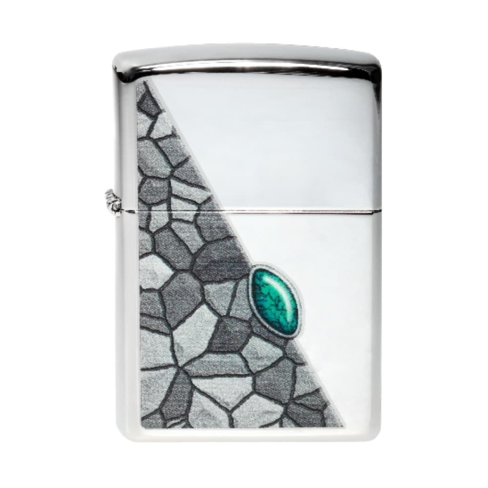 فندک زیپو Turquoise Pattern کد 2003818 | طرح فیروزه | فندکیا — تصویر ۲