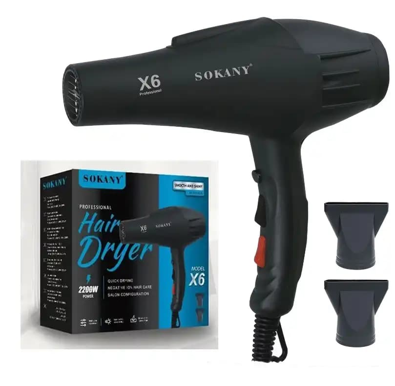 سشوار حرفه ای 2200 وات واقعی سالنی سوکانی مدل Sokani X6 — تصویر ۴
