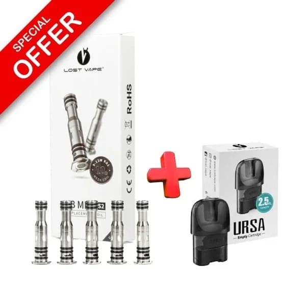 پک کویل 5 عددی به همراه کارتریج نانو لاست ویپ | Lost Vape UB Mini Coil + Pod Cartridge Pack — تصویر ۲
