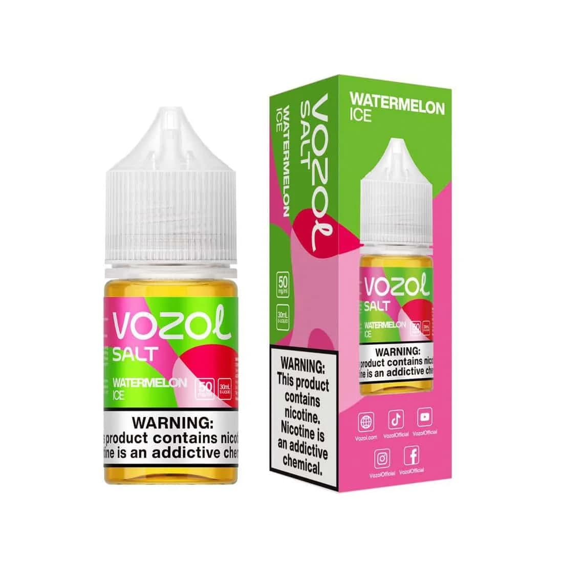 سالت وزول هندوانه یخ 30 میل | VEIIK/VOZOL Watermelon Ice Salt 30ml