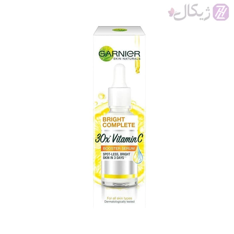 سرم تقویت کننده ویتامین سی گارنیر مدل GARNIER Bright حجم 30 میلی لیتر