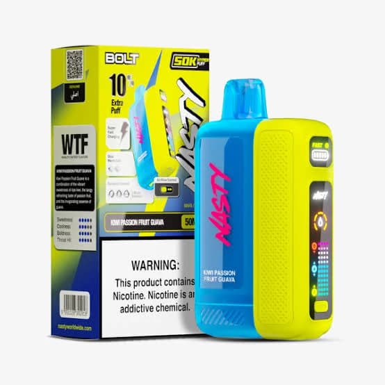 پاد یکبار مصرف نستی 50000 پاف کیوی پشن فروت گواوا | NASTY 50000 Kiwi Passion Fruit Guava Disposable Vape — تصویر ۲