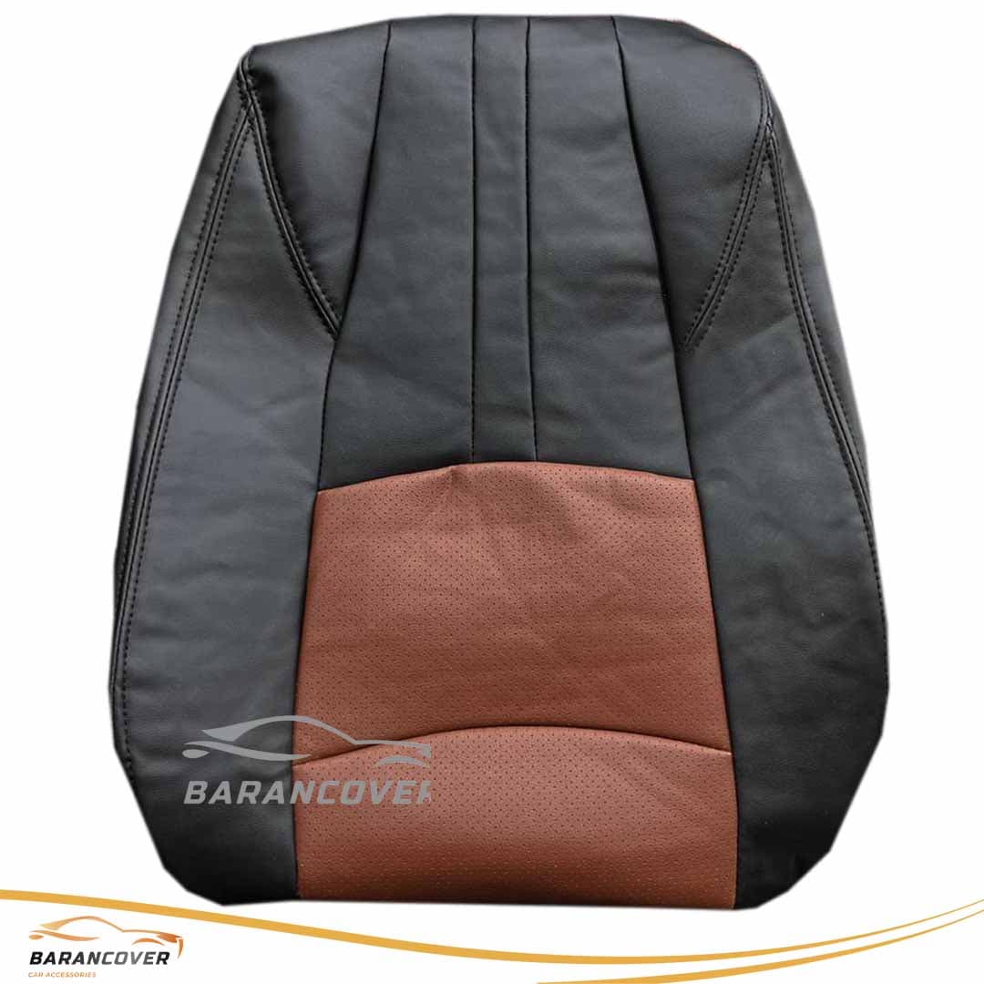 روکش صندلی فردا موتور FMC 511 چرم رنگ مشکی مارون