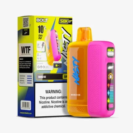پاد یکبار مصرف نستی 50000 پاف انبه یخ | NASTY 50000 Mango Ice Disposable Vape