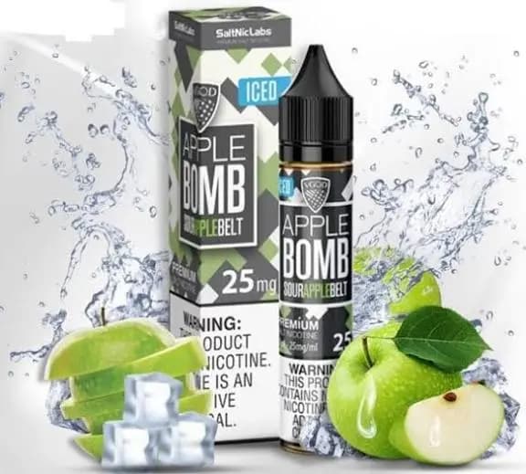 سالت ویگاد سیب یخ 30 میل | VGOD Apple Bomb Ice Salt 30ml — تصویر ۲
