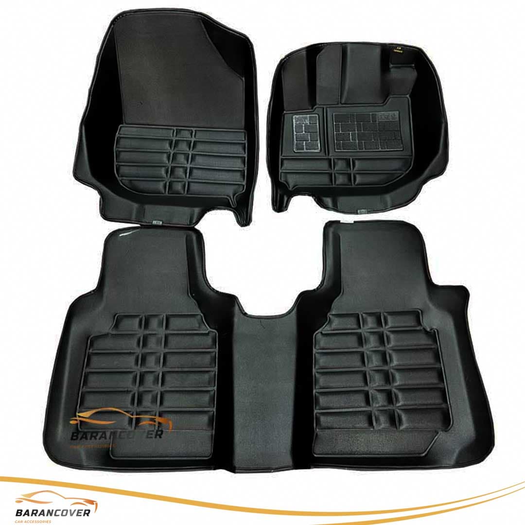کفپوش پنج بعدی چرمی هوندا سیتی (honda city) رنگ مشکی