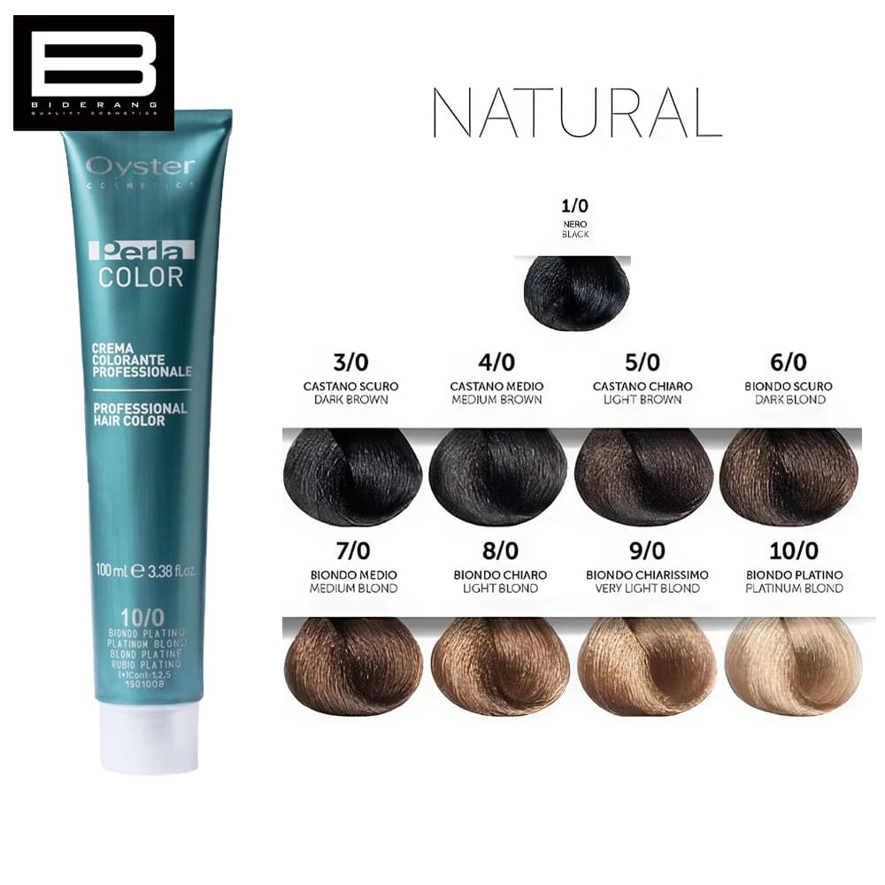رنگ مو طبیعی اویستر مدل پرلاکالر سری Natural حجم 100ml — تصویر ۲