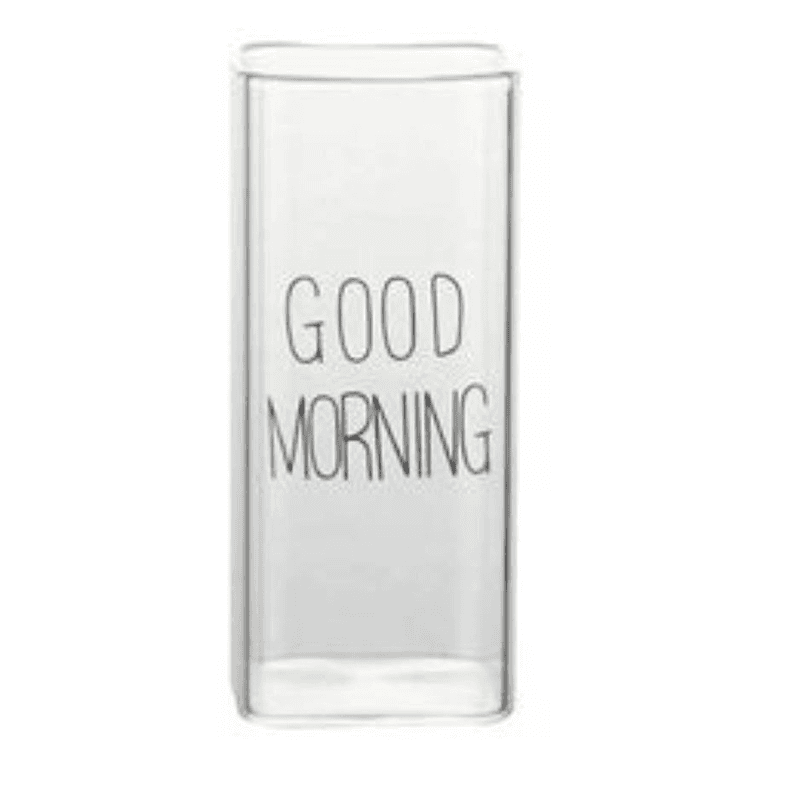 لیوان مربع good morning بزرگ
