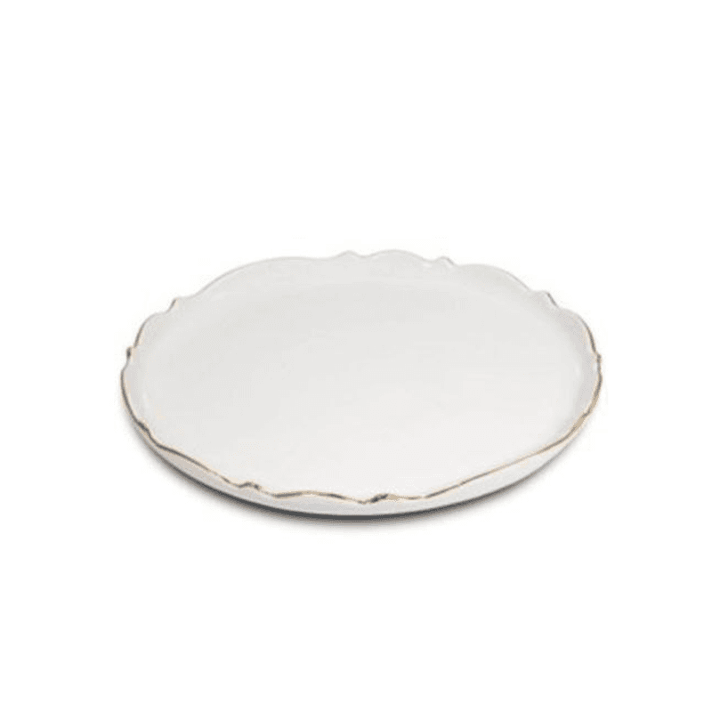 دیس گرد موج لمون خط طلا کوچک کد S-313