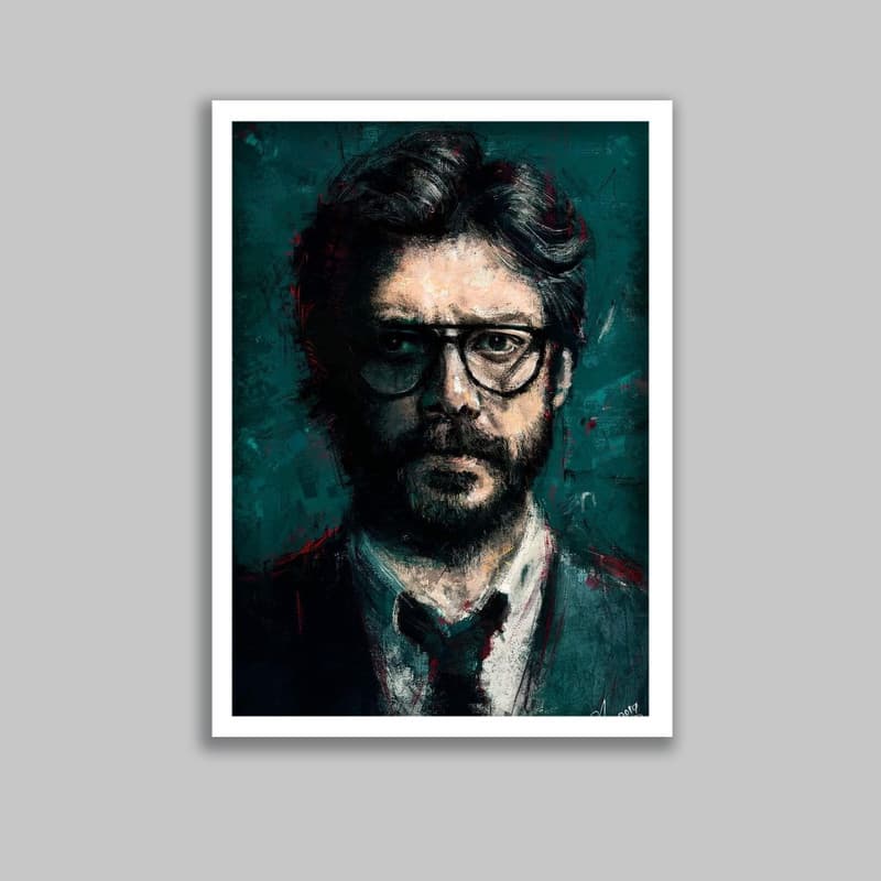 تابلو مدل پروفسور سریال خانه کاغذی Money Heist کد LA-G10632