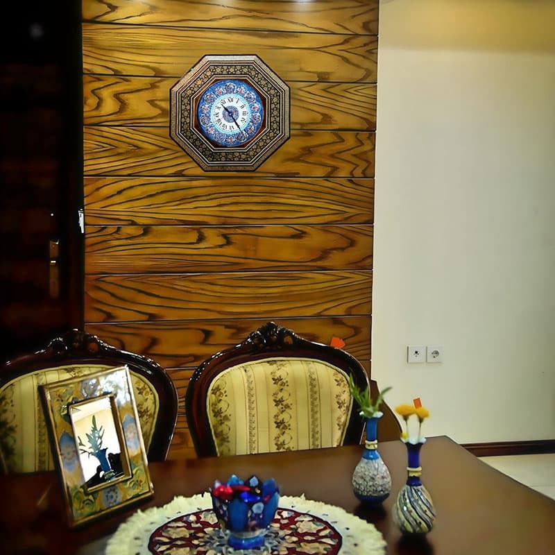 ساعت خاتم کاری هشت گوش ستاره قطبی با صفحه میناکاری — تصویر ۴