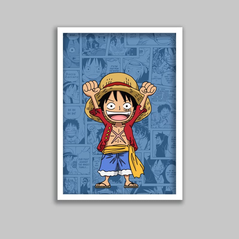 تابلو مدل انیمه وان پیس One Piece کد LA-G10506
