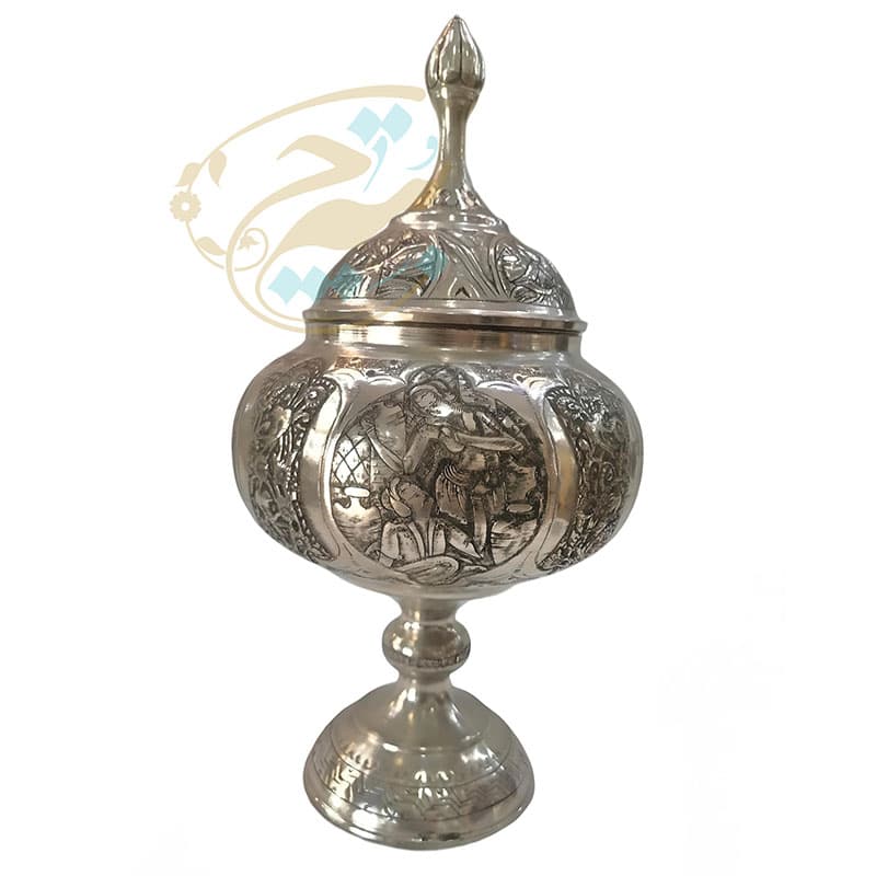 گز خوری قلمزنی مدل بزم و چهره(شکلات خوری)