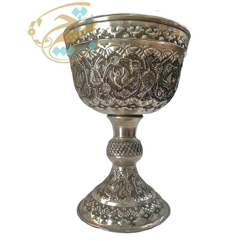 سنگاب قلمزنی مسی برجسته