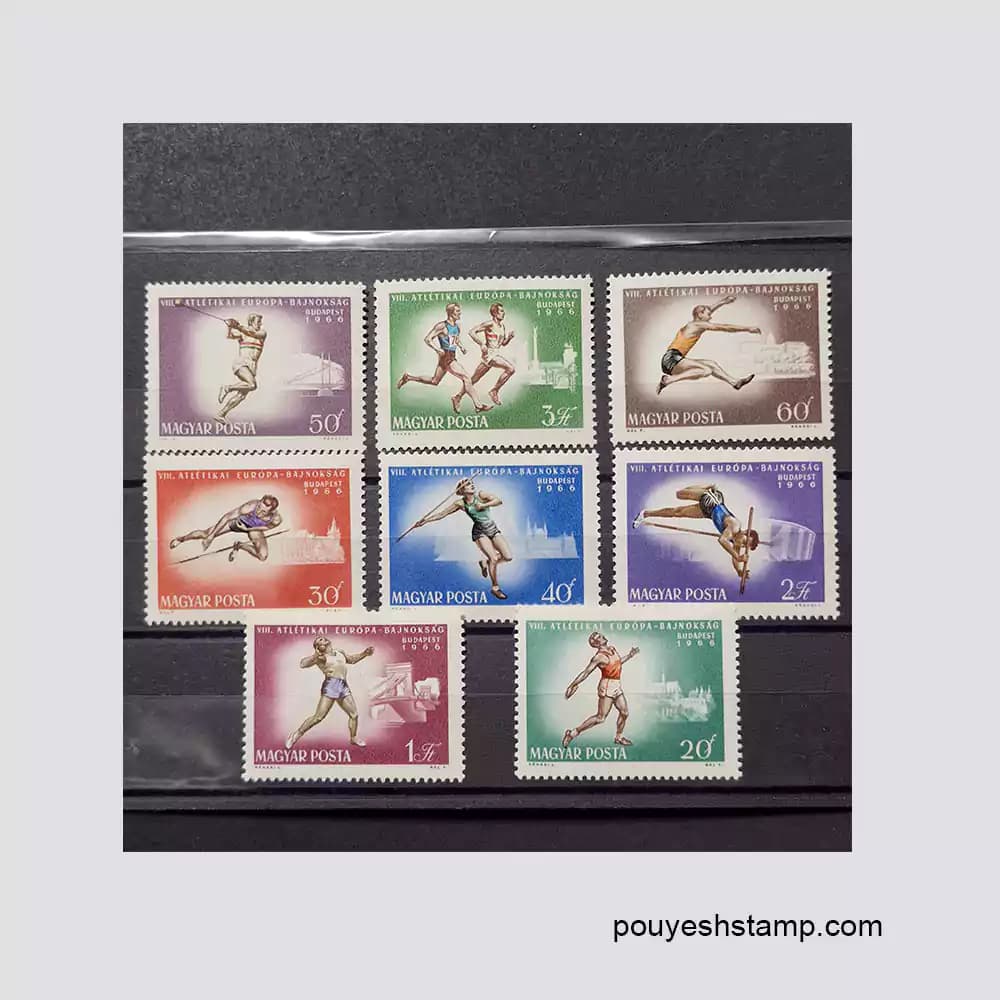 تمبر مجارستان_سری ورزش‌ها 1966