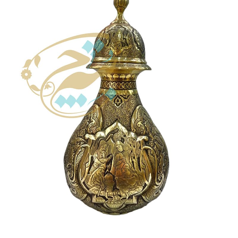 گلدان قلمزنی کلکسیونی مدل بزم و چهره
