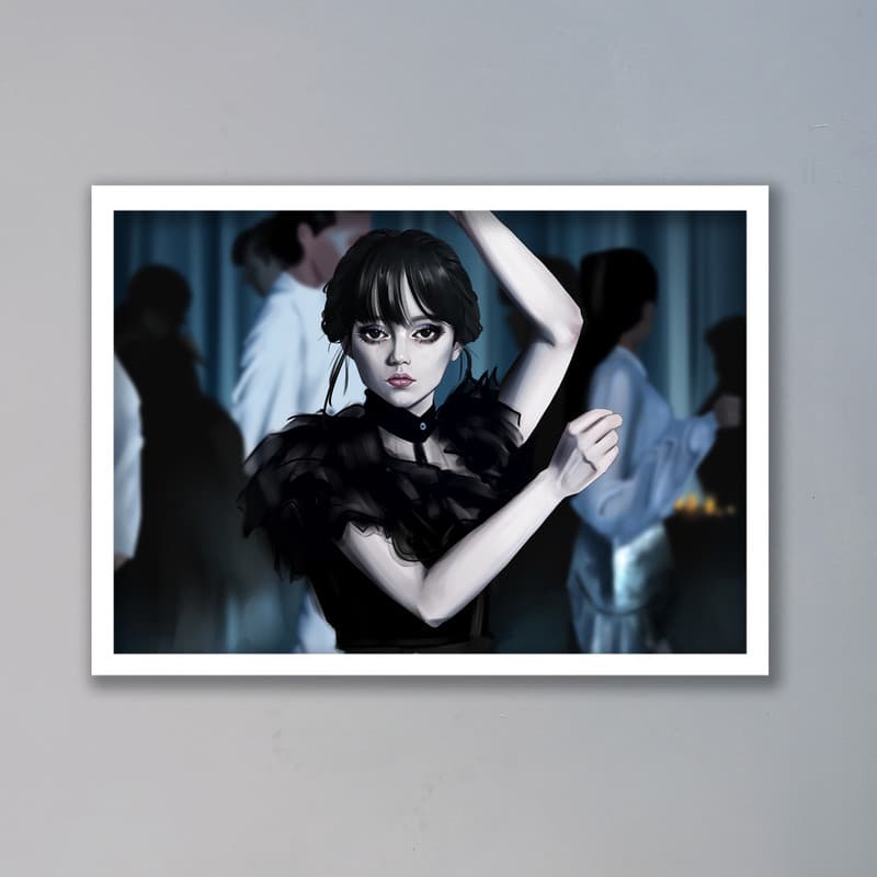تابلو مدل ونزدی آدامز Wednesday Addams کد LAG1092 — تصویر ۲